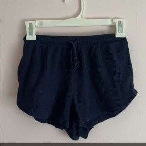 navy blue waffle sweatshorts!!